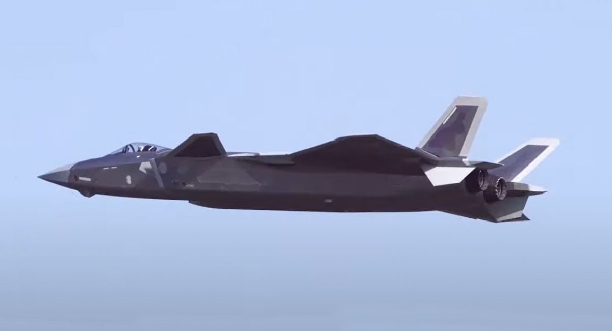 Демонстраційний політ винищувача J-20A з китайськими двигунами WS-10C на Airshow China 2021