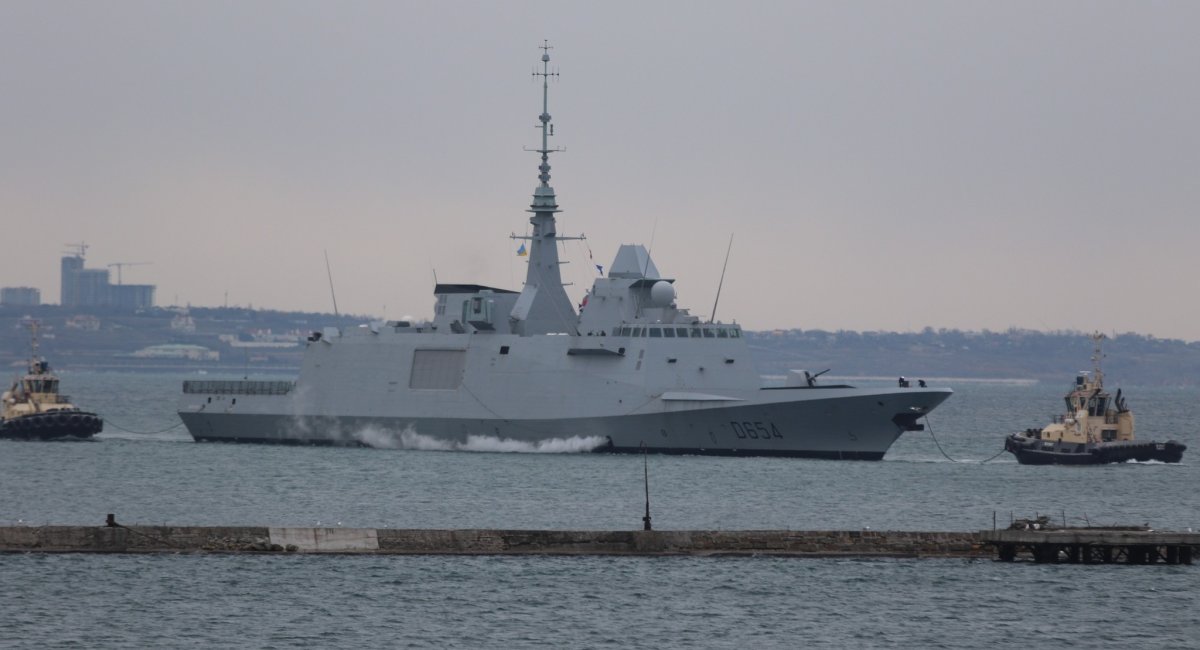 Фрегат Auvergne ВМС Франції прибуває в Одесу, фото – прес-служба ВМС України