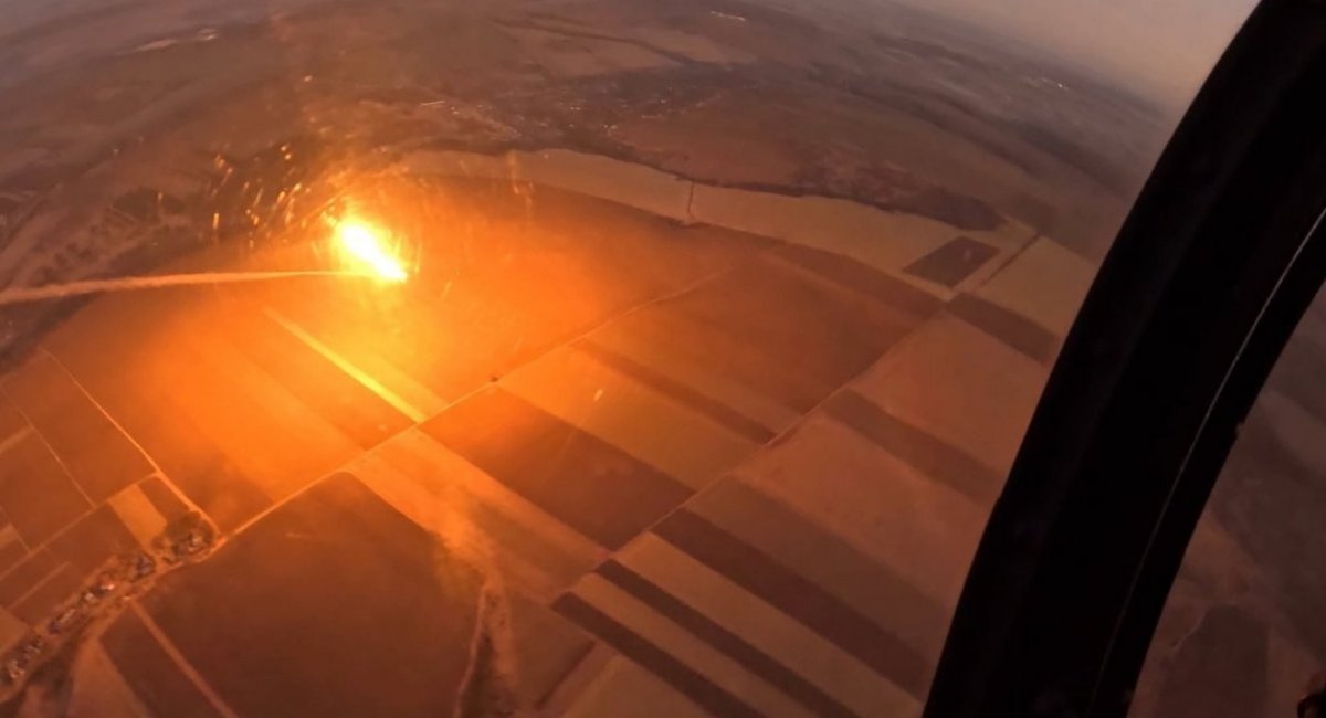 Одне з перших фото бойової роботи Mirage в Україні, джерело - Командування ПС ЗСУ