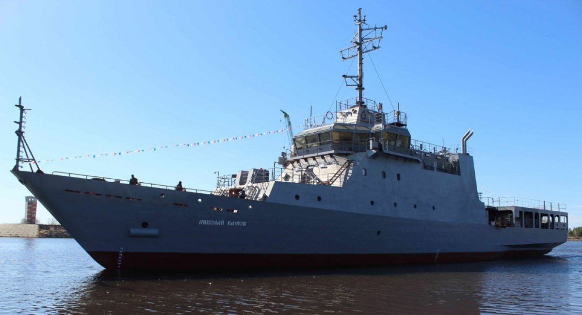 Навчальний корабель "Николай Камов" після спуску на воду в квітні 2024 року, фото з відкритих джерел