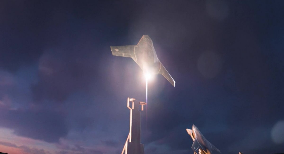 Анімація процесу вертикального запуску X-Bat. Кадр з відео