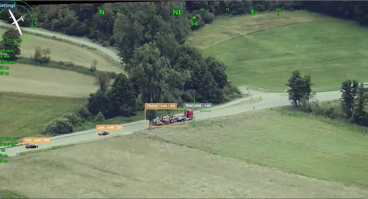 Приклад роботи ШІ на БПЛА (джерело: Quantum Systems) 