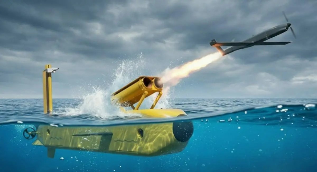 Пуск безпілотника з борту Lamprey. Зображення - Lockheed Martin