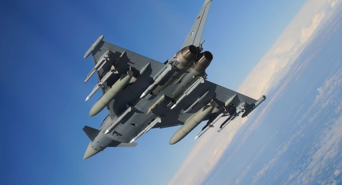 Німецький Eurofighter озброєний Meteor. Фото: Bundewehr