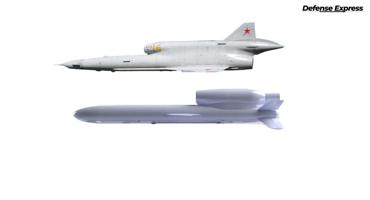 FP-5 "Фламінго" та Ту-141 "Стриж", мастшаб не дотримано 