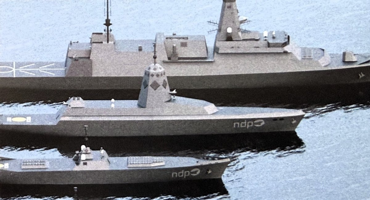 Концепт гібридного флоту Великої Британії (фото: Naval News)