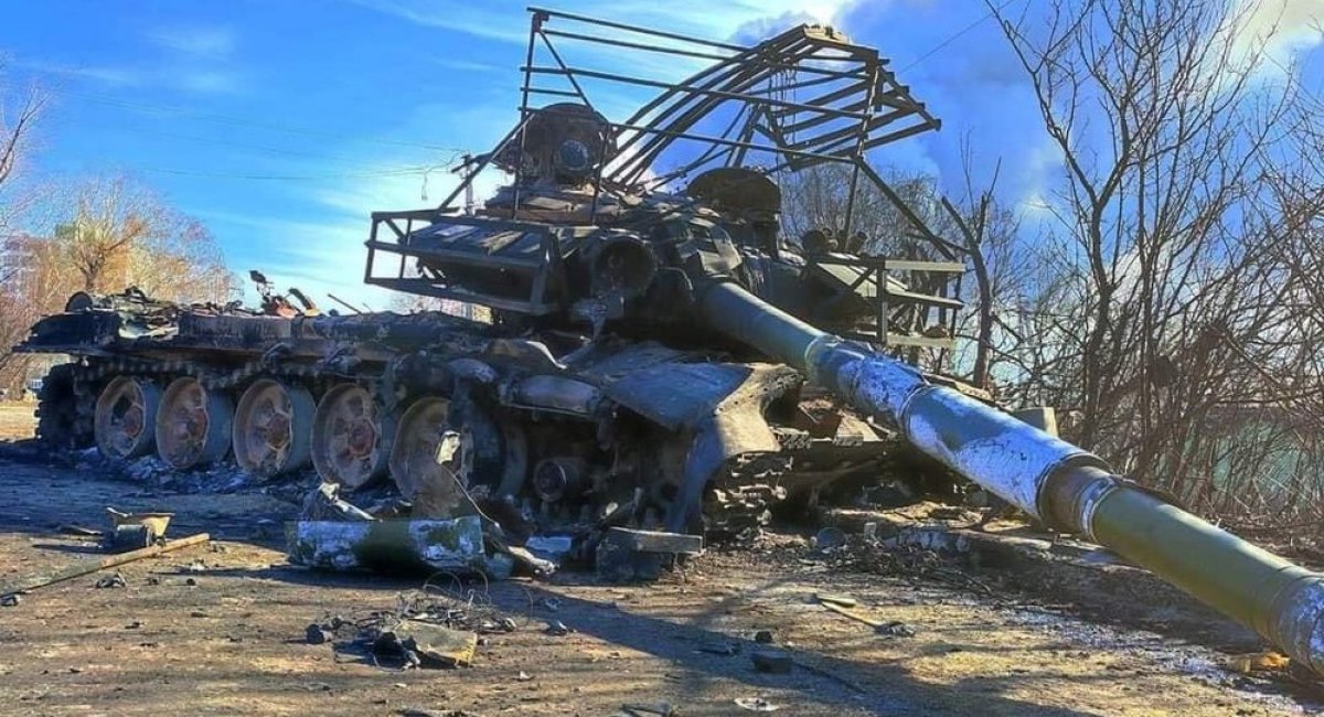 Знищений ворожий Т-72Б3, фото ілюстративне
