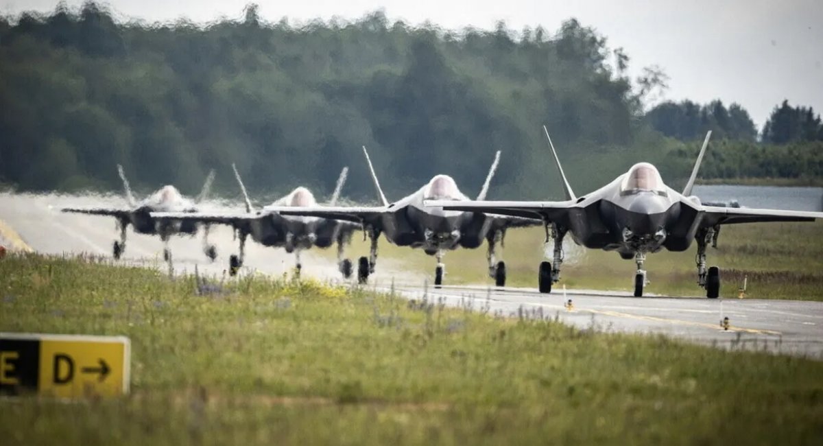 Зліт F-35A на німецькій авіабазі "Шпангдалем", 2022 рік, ілюстративне фото від US Air Force 