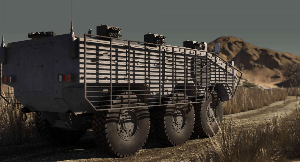 Рендер SCILT встановлений на борт БТР. Фото - Mehler Protection