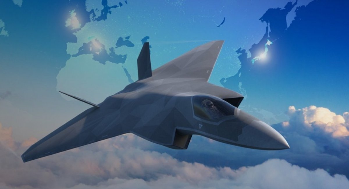 Рендер винищувача шостого покоління Tempest, що створюється у рамках програми GCAP