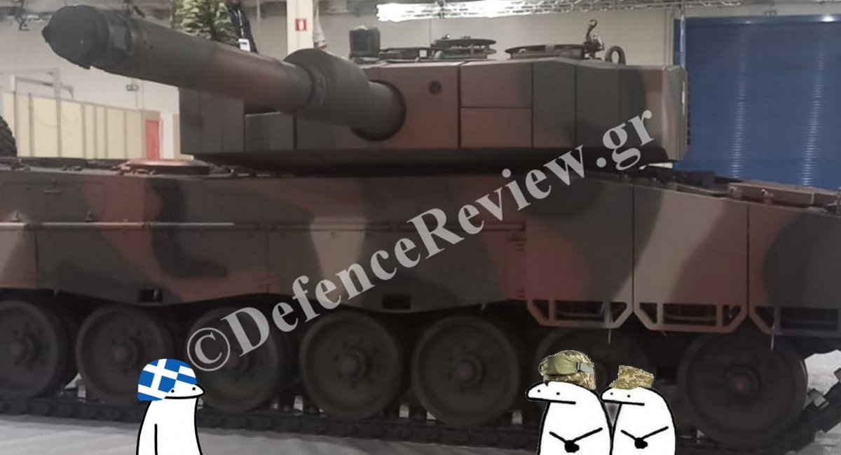 Leopard 2A4 з динамічним захистом у Греції