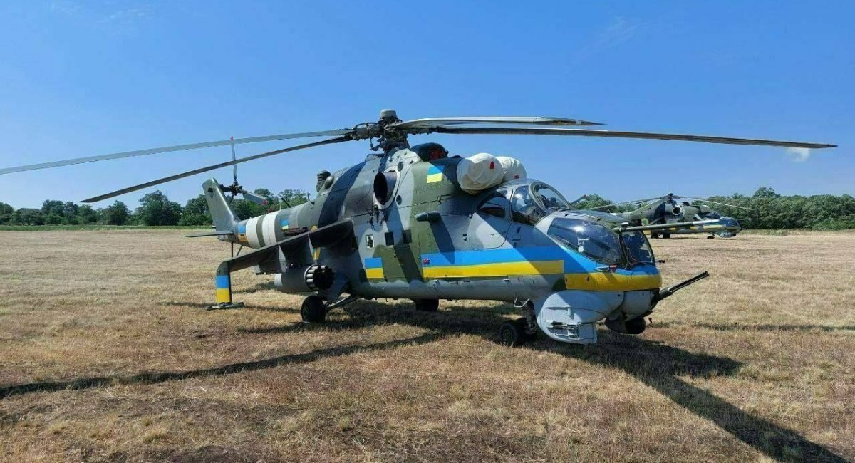 Отриманий від Чехії ударний вертоліт Мі-24В в строю ЗСУ, фото з відкритих джерел