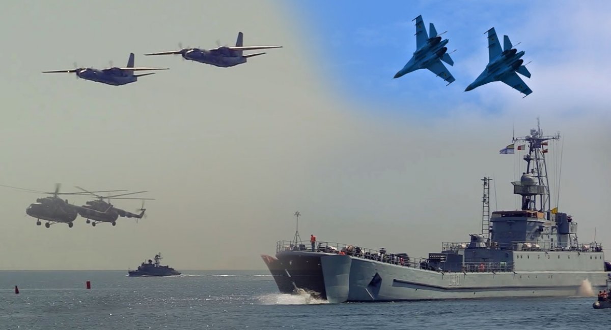 Десятки кораблів, авіація та десант: як в Одесі проходять тренування до параду (відео)