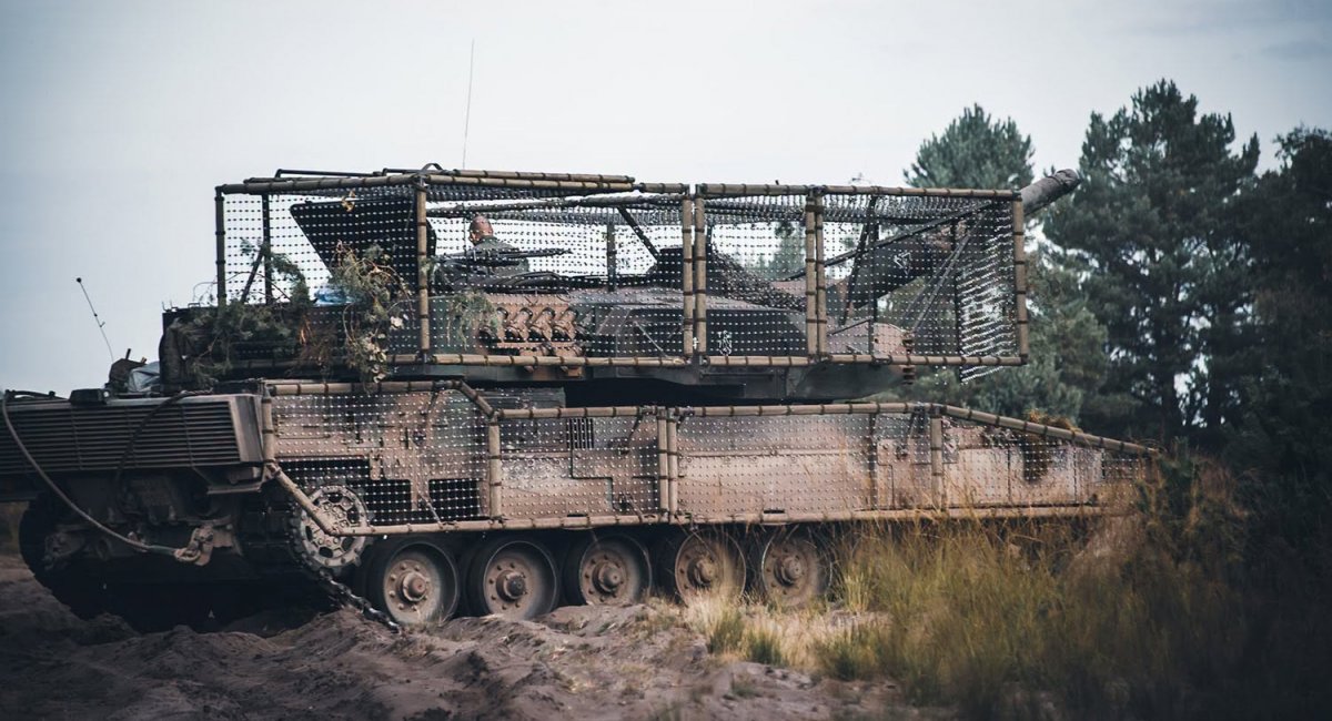 Танк Leopard 2PL з протидроновим захистом. Фото: 11 Lubuska Dywizja Kawalerii Pancernej 