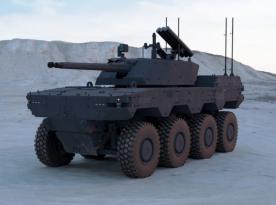 Війна дронів: Естонія представила безпілотну бойову машину Havoc 8x8 RCV з зенітними ракетами розробленими для України