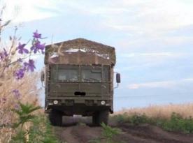 Як рашисти захищають від дронів свою колісну САУ 