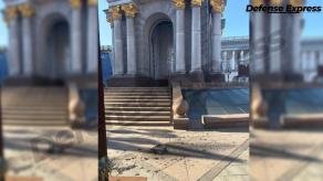 Дрон, що впав поряд з Монументом Незалежності - це "Ланцет" зі штучним інтелектом (фото)