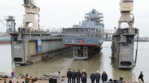 У РФ й досі не спустили на воду "Адмирала Исакова", який заклали ще у 2013 році