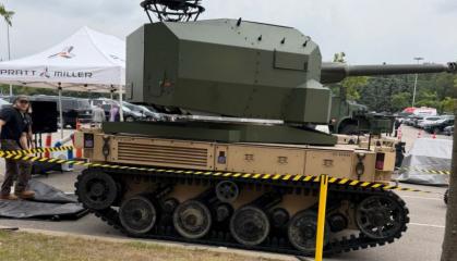 Робот з більшою вогневою міццю за БМП Bradley - НРК EAMV MCA у конфігурації з 50-мм гарматою