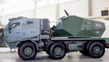 До 300 величезних 20-тонних вразливих до дронів самохідних мінометів SAM-120 придбає собі Азербайджан