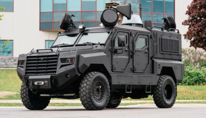Перевірений в Україні броньовик Senator MRAP оснастили антидроновою системою Falcon Shield
