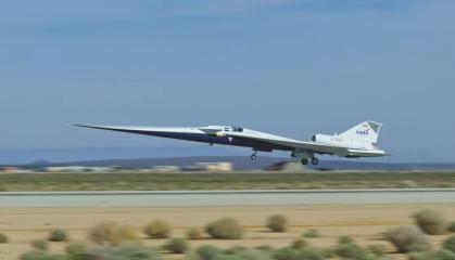 Вперше унікальний літак X-59 із 14-метровим носом перейшов на надзвук, і це той самий літак, що літає без "вибуху" як у "Кинджала"