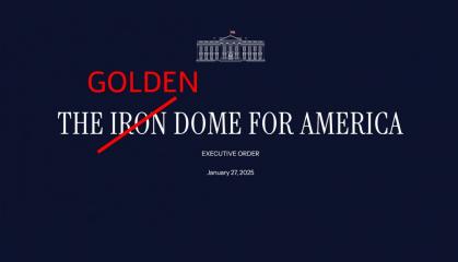У США перейменували "Залізний купол" на "Золотий купол" через дві дуже дурні помилки