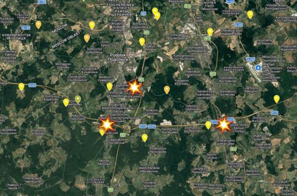 Українські дрони рознесли склади на околиці Москви "під носом" у десятків "Панцирів" та трьох С-400